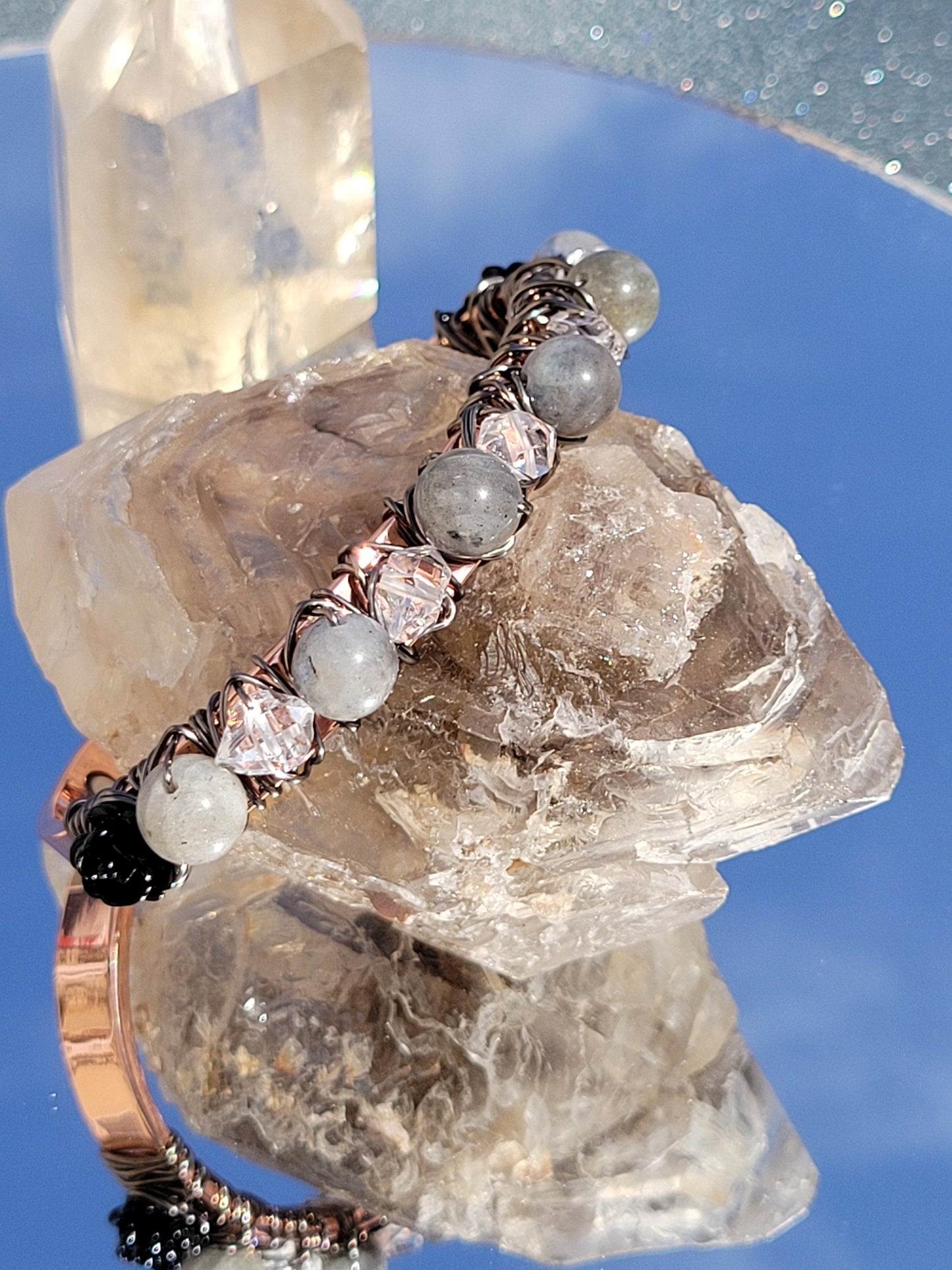 Herkimer & Lab copper bracelet